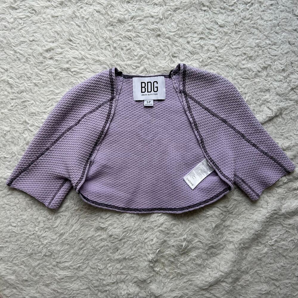 🥶 BDG Purple Waffle Knit Shrug Size Small